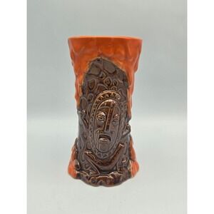 Trader Sams Enchanted Tiki Bar Krakatoa Mug 1st Edition Orange Lava Collectible